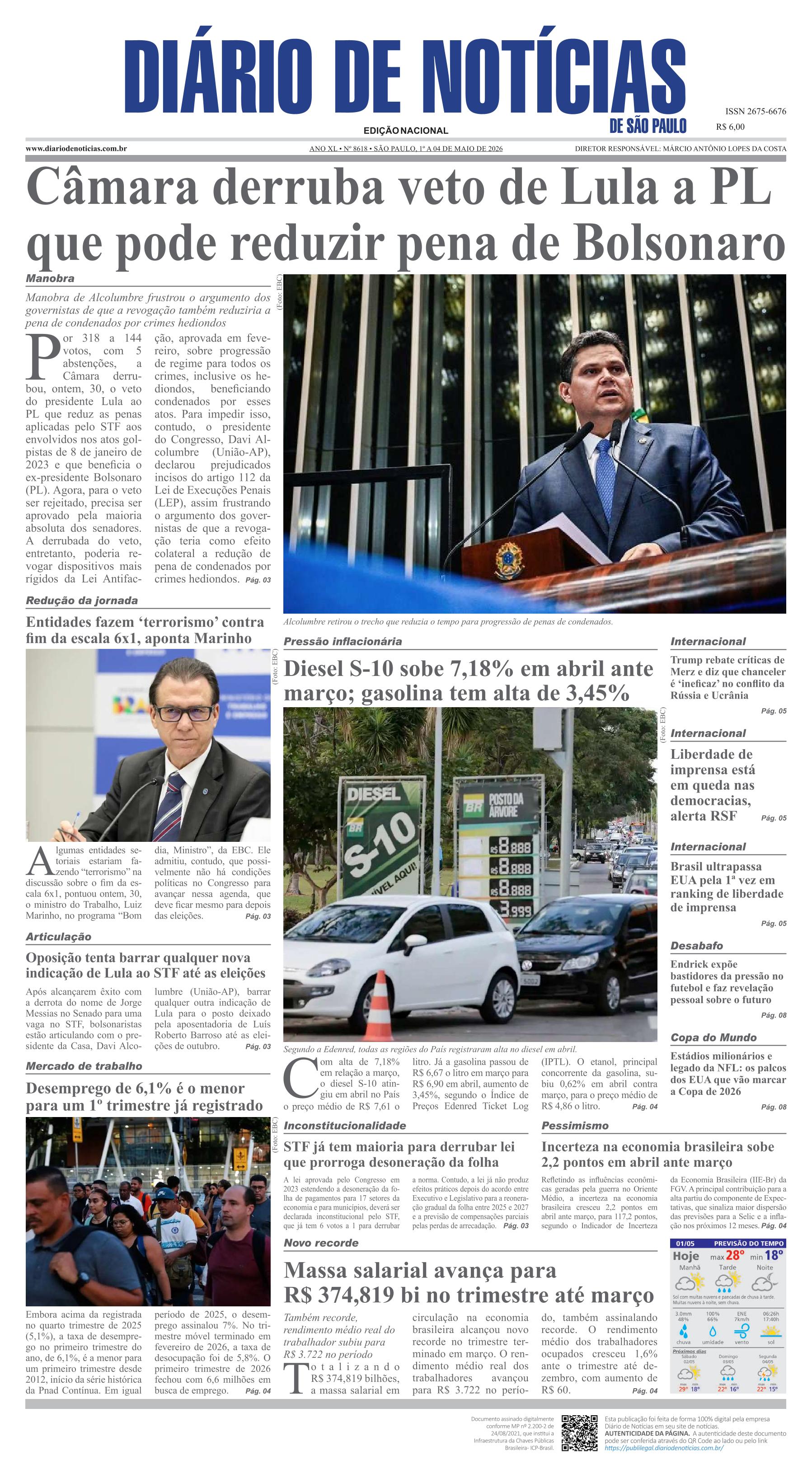 Capa do Jornal