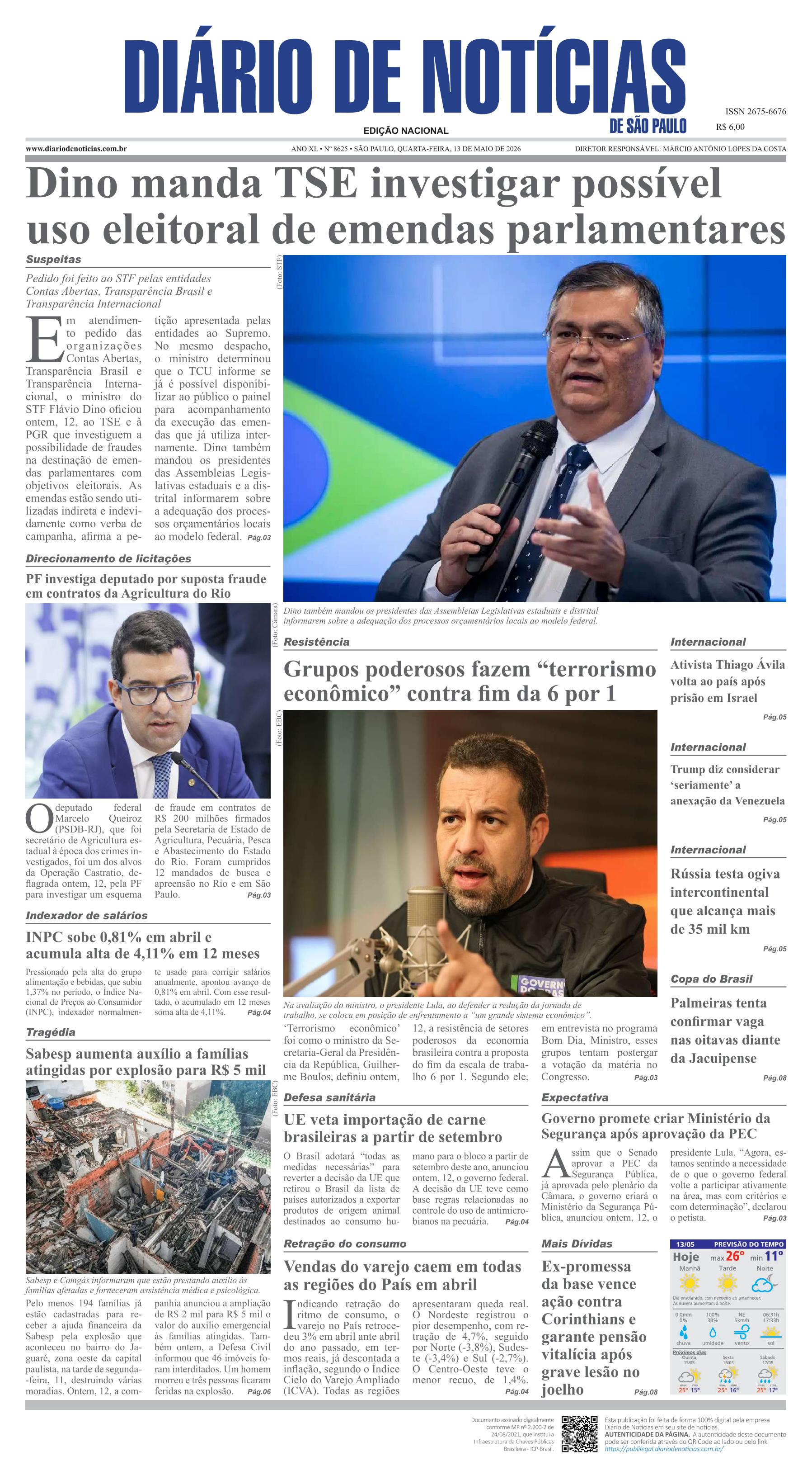 Capa do Jornal