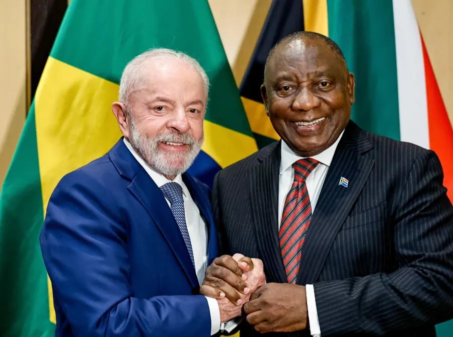 Lula recebe presidente da África do Sul, Cyril Ramaphosa, nesta segunda-feira, 9