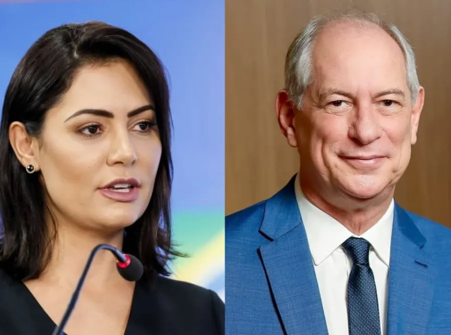 Michelle volta a criticar Ciro Gomes e mostra vídeo em que ele chama Bolsonaro de 'jumento'
