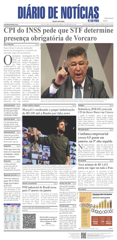 Capa do Jornal