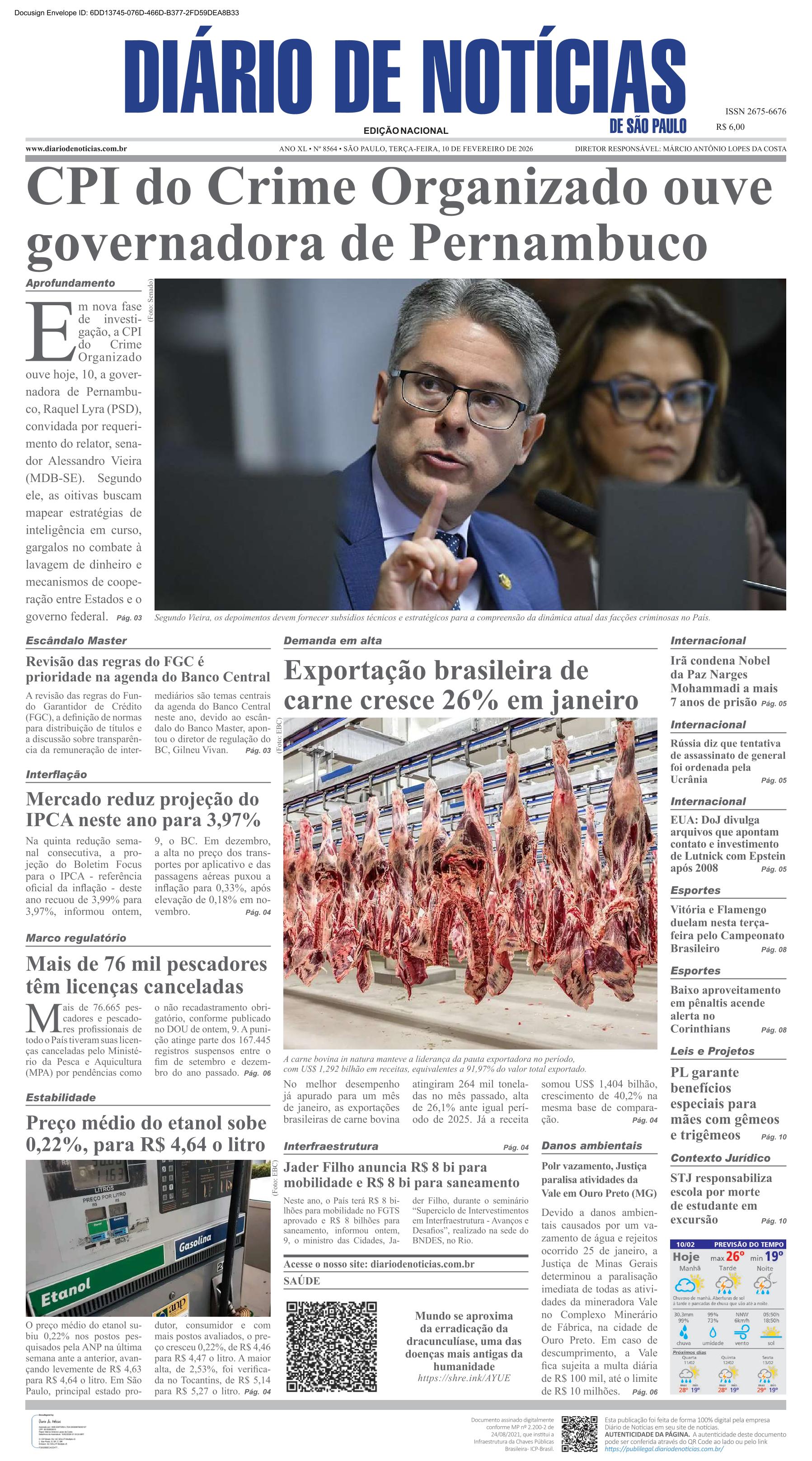 Capa do Jornal