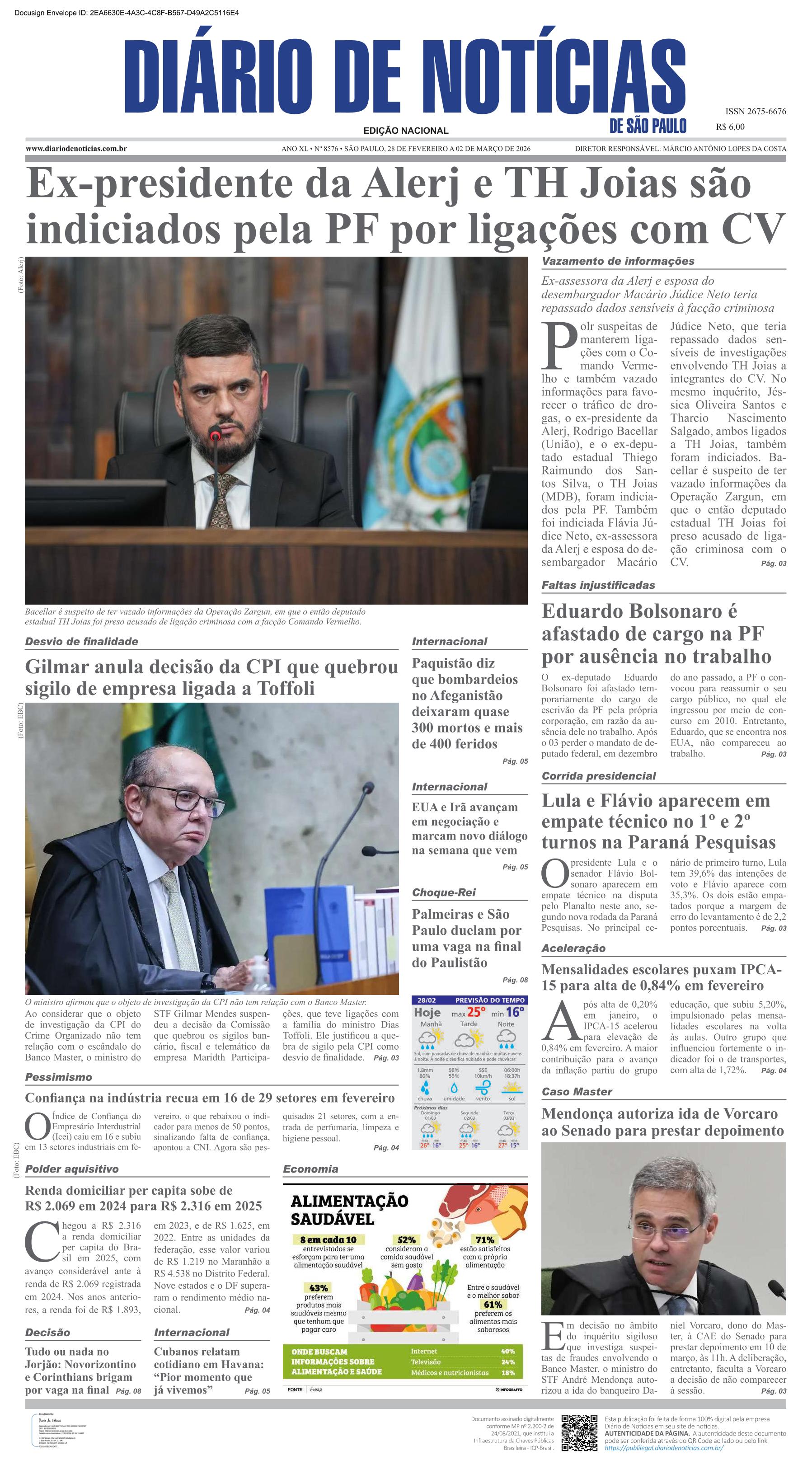 Capa do Jornal