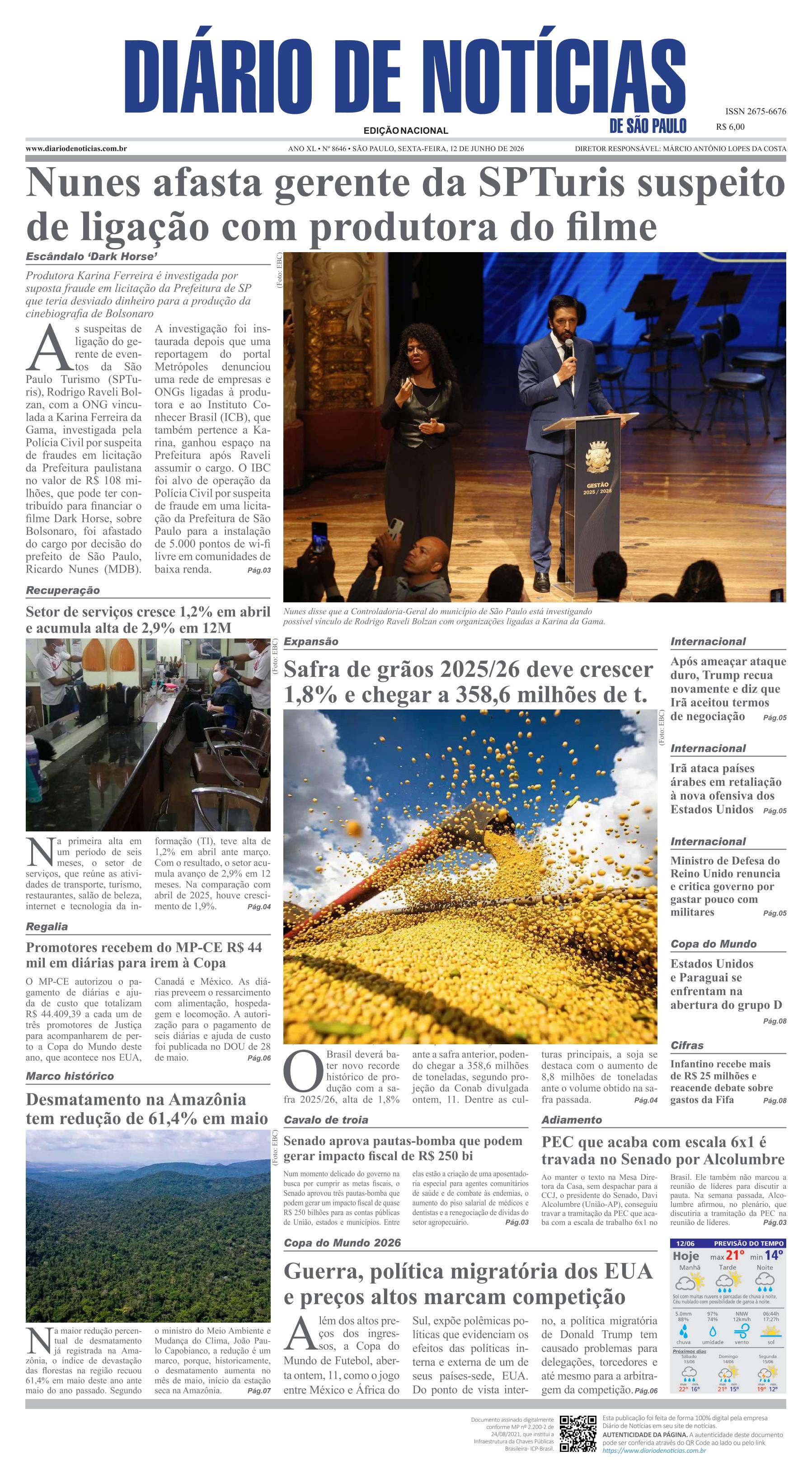 Capa do Jornal