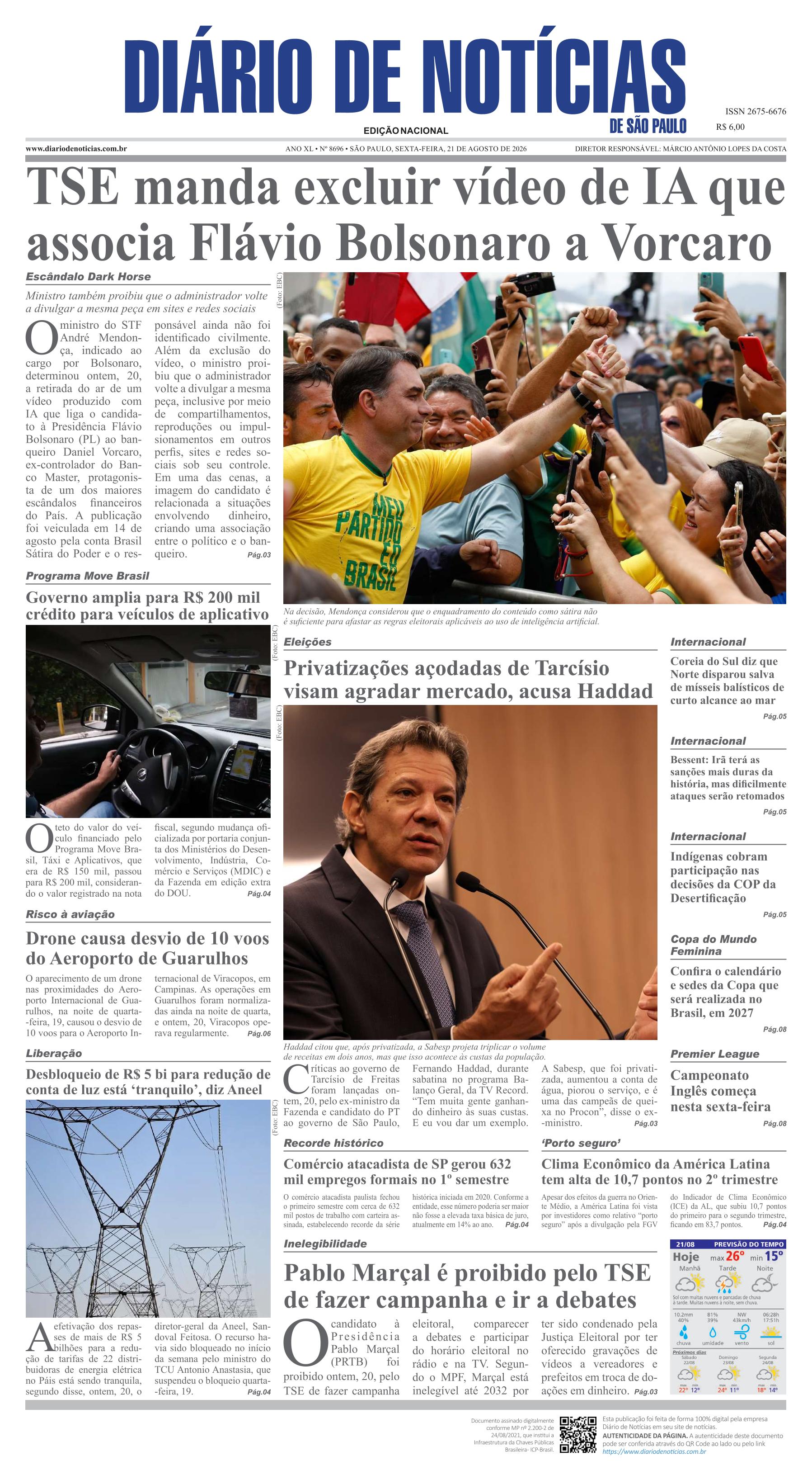 Capa do Jornal
