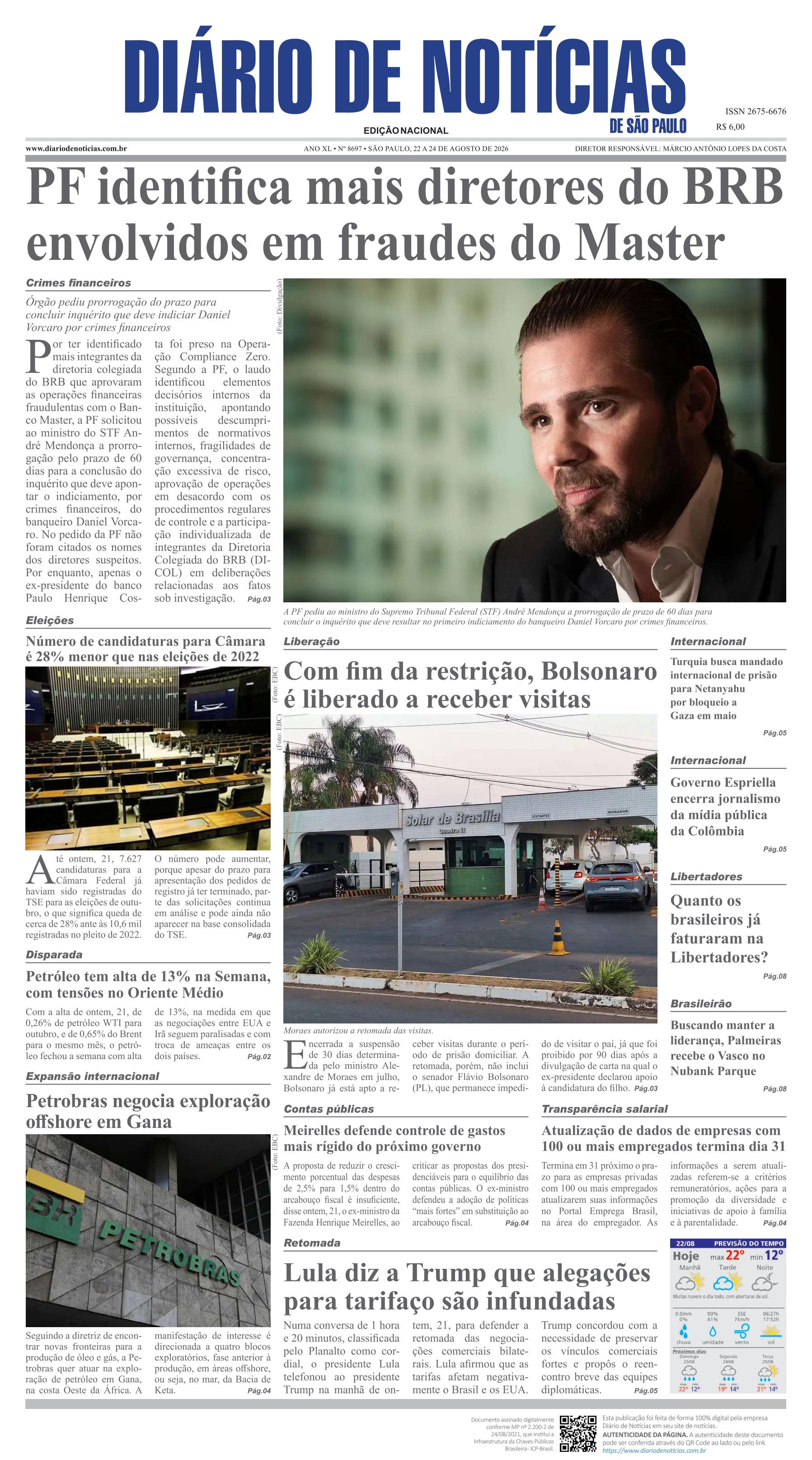 Capa do Jornal