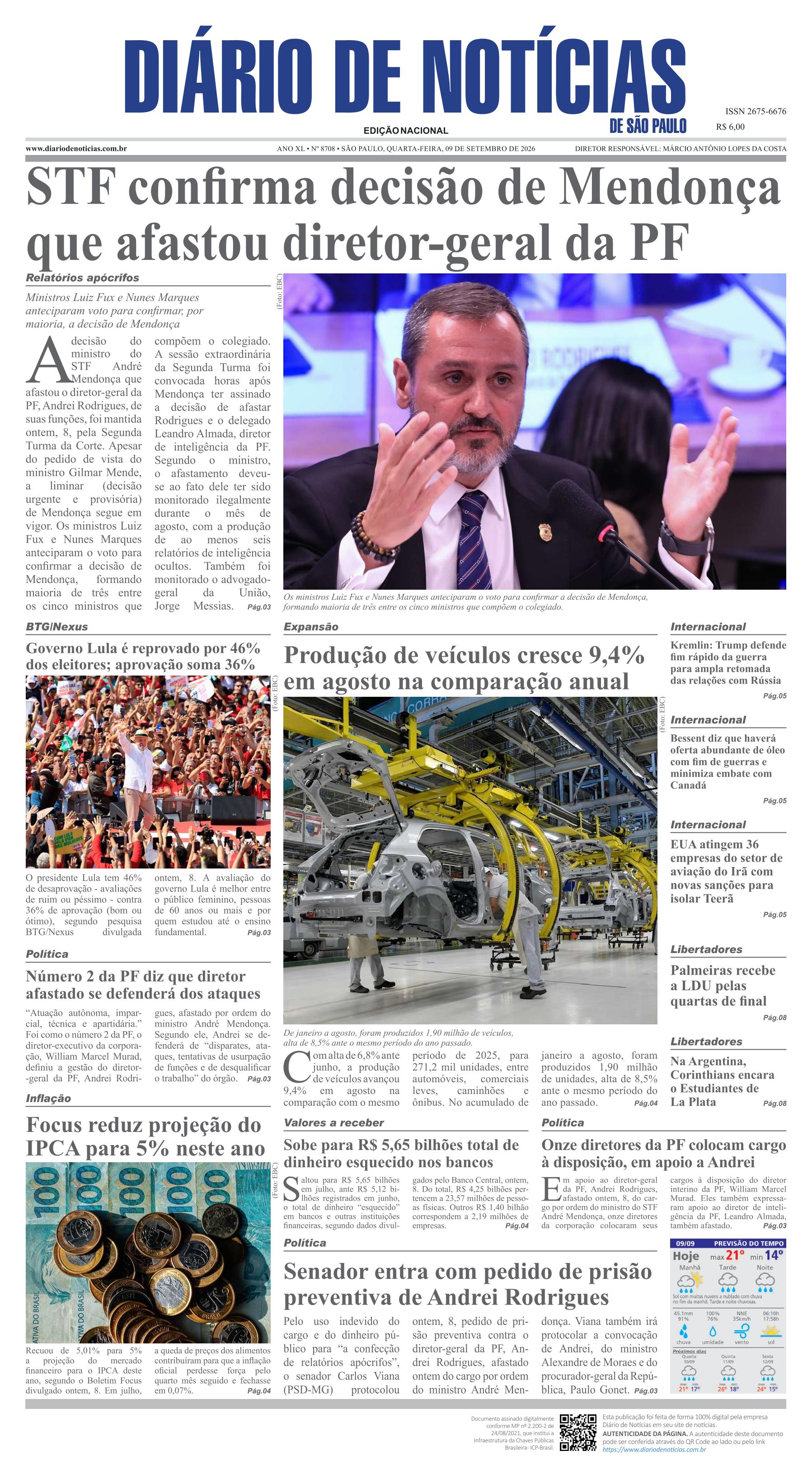 Capa do Jornal