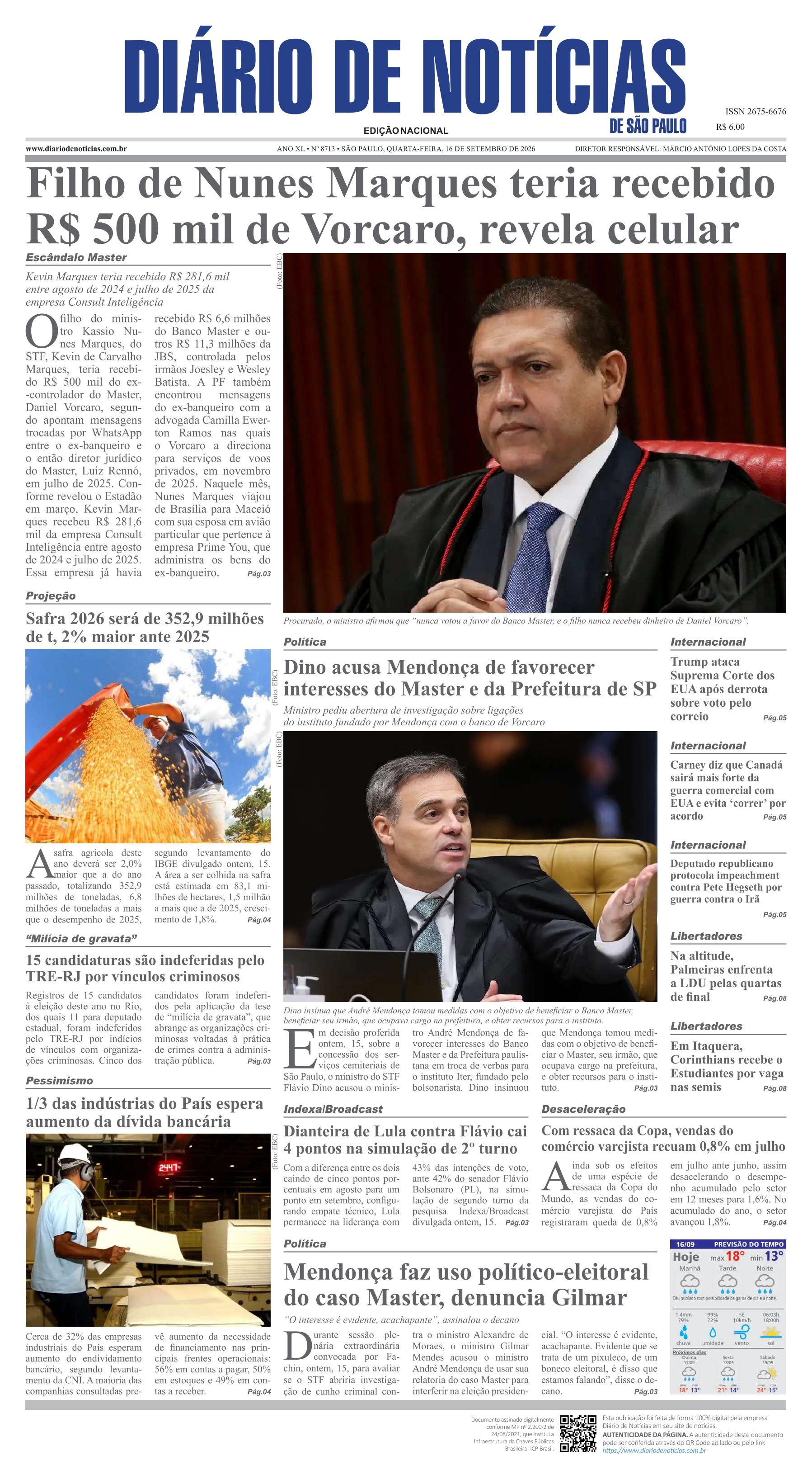 Capa do Jornal