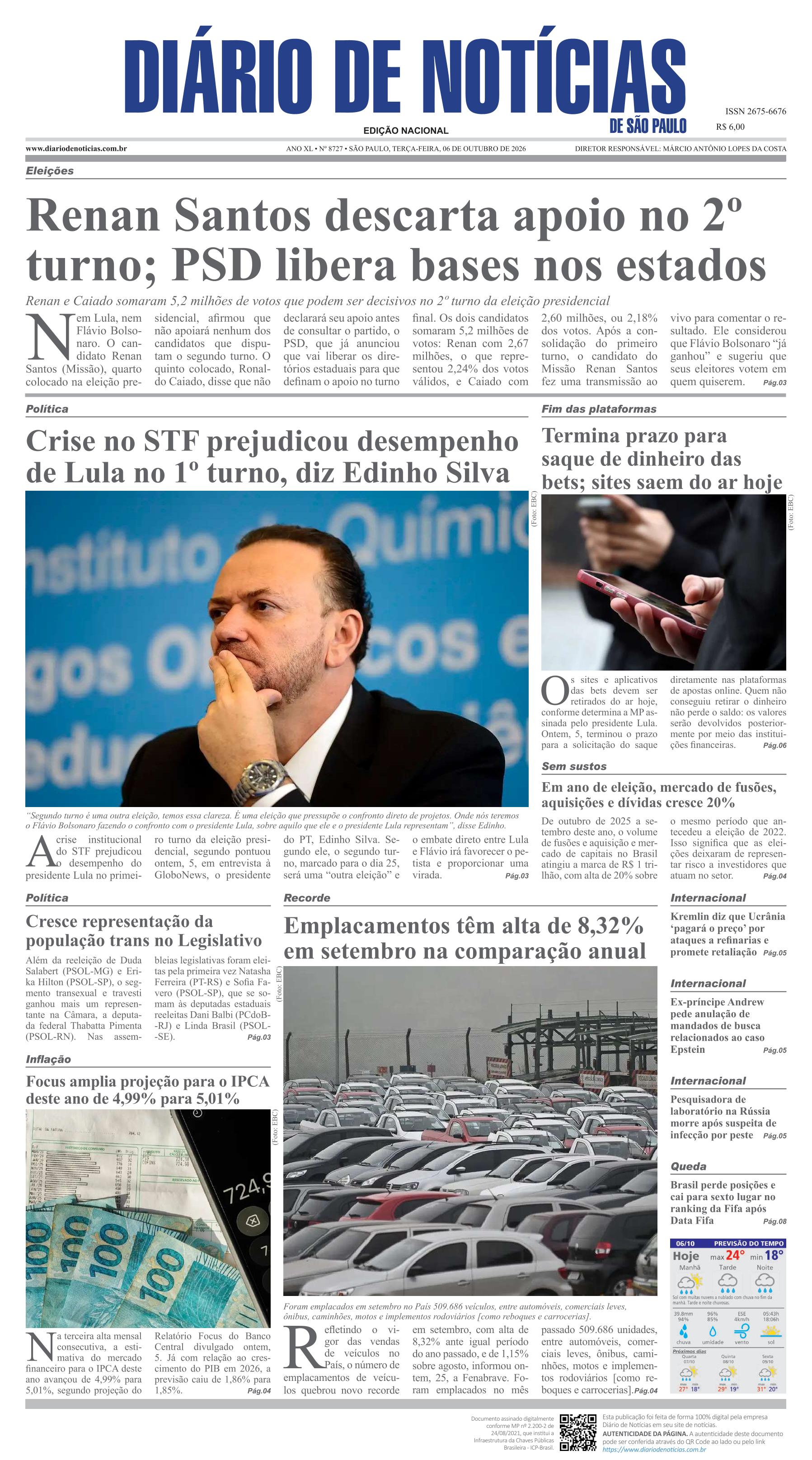 Capa do Jornal