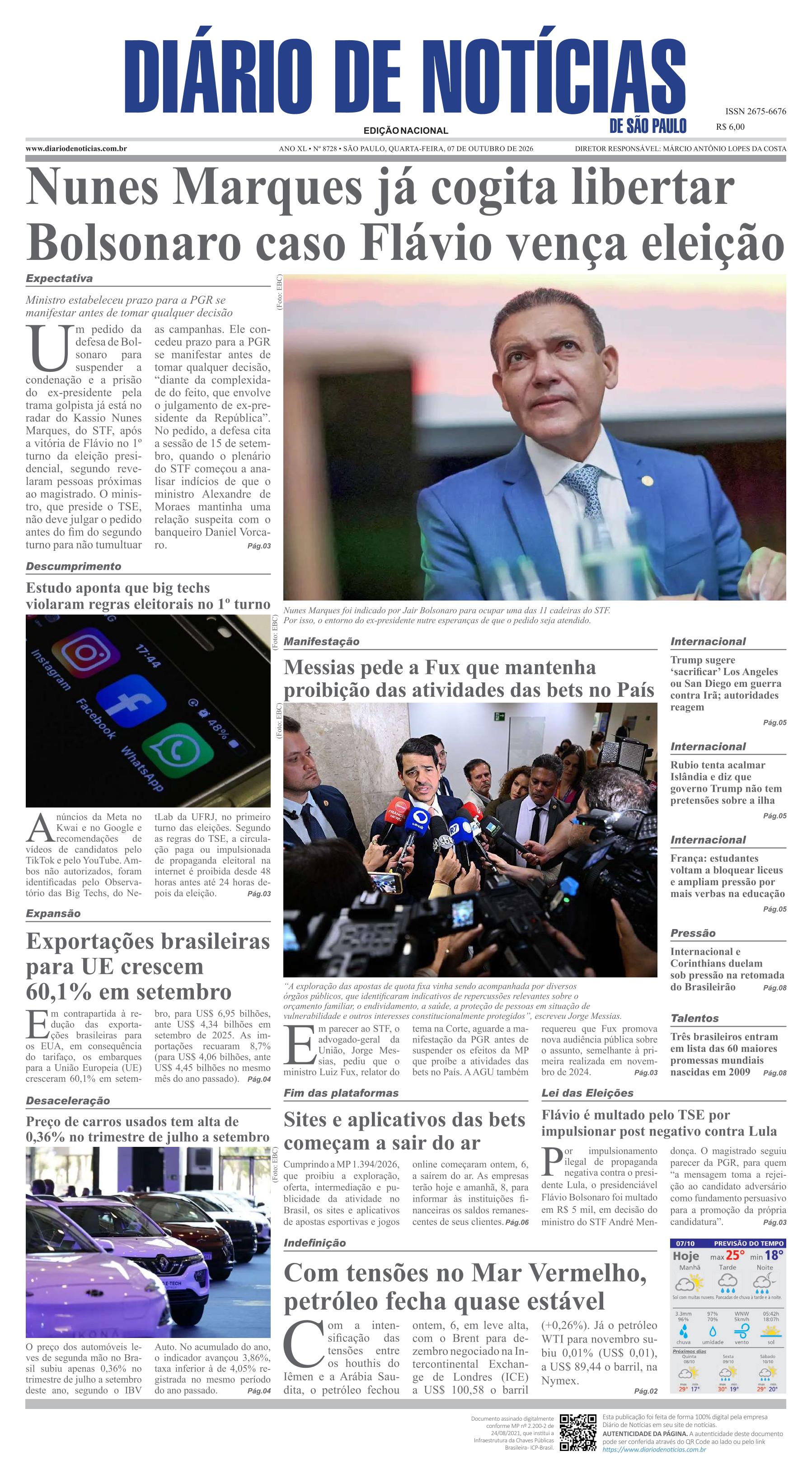 Capa do Jornal