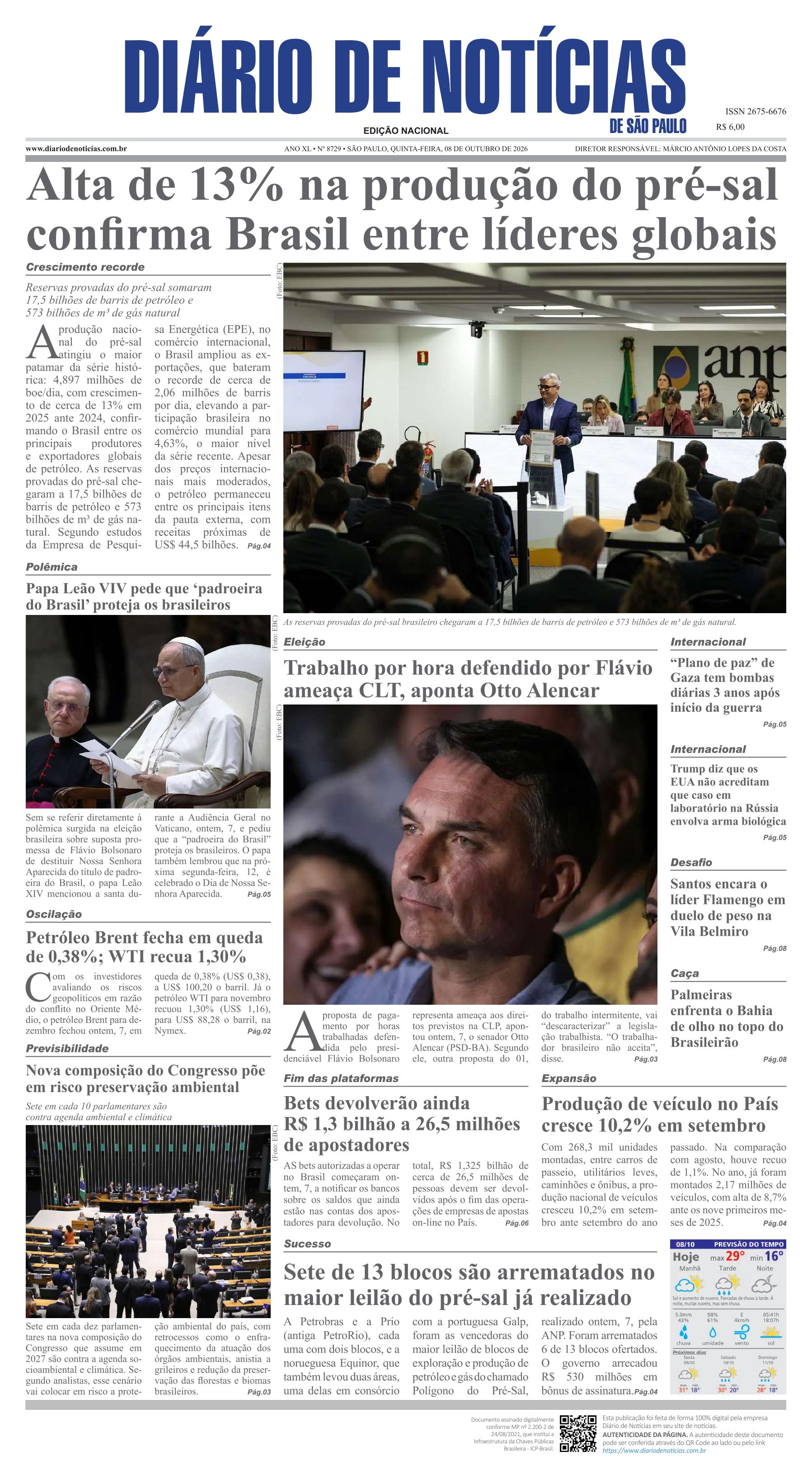 Capa do Jornal