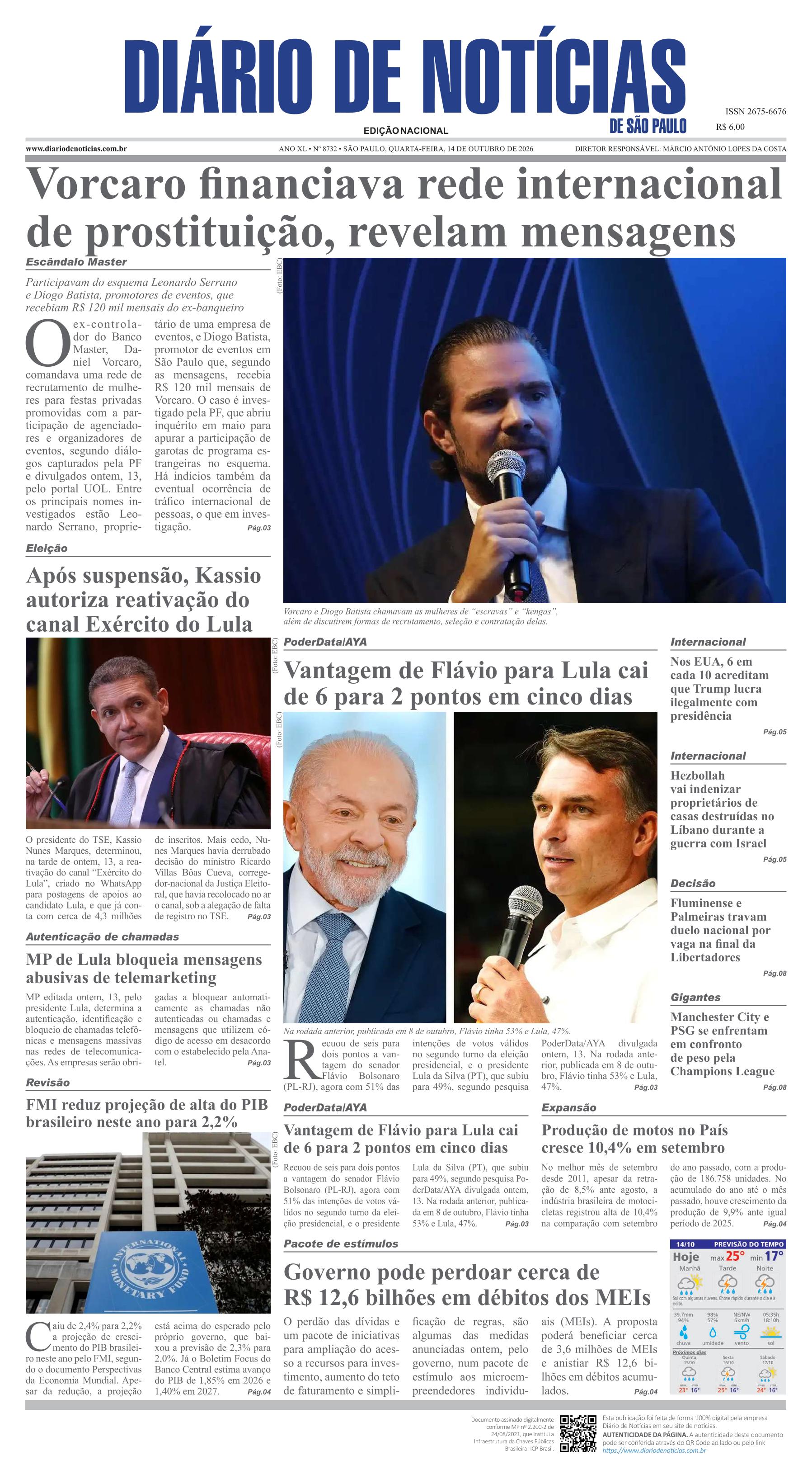 Capa do Jornal