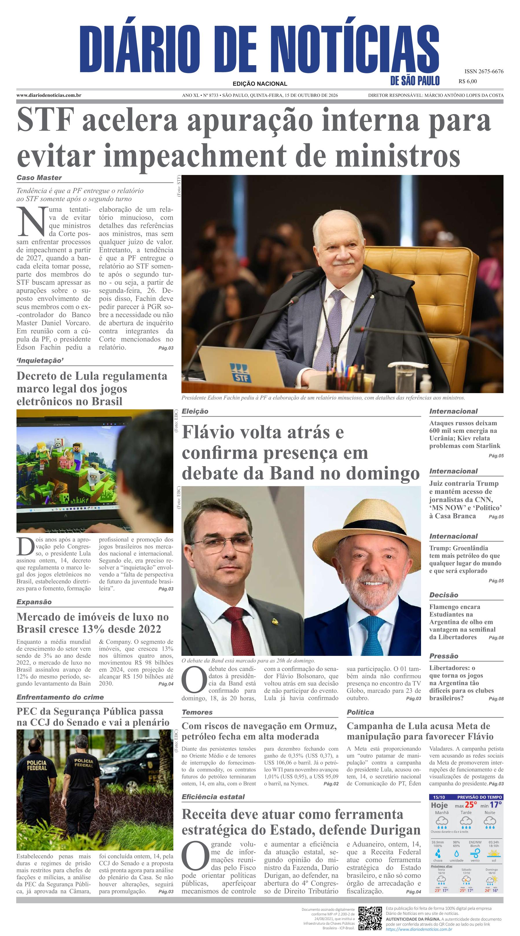Capa do Jornal