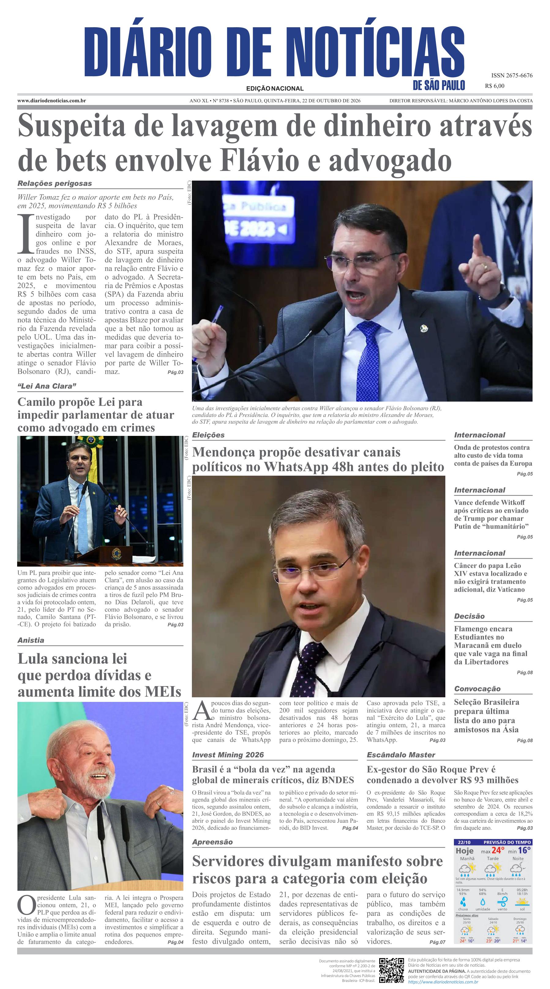 Capa do Jornal