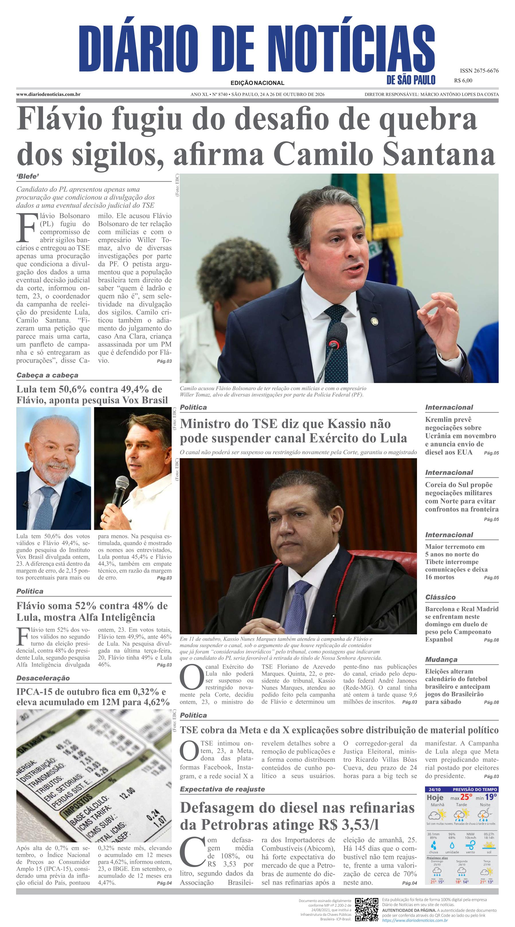 Capa do Jornal