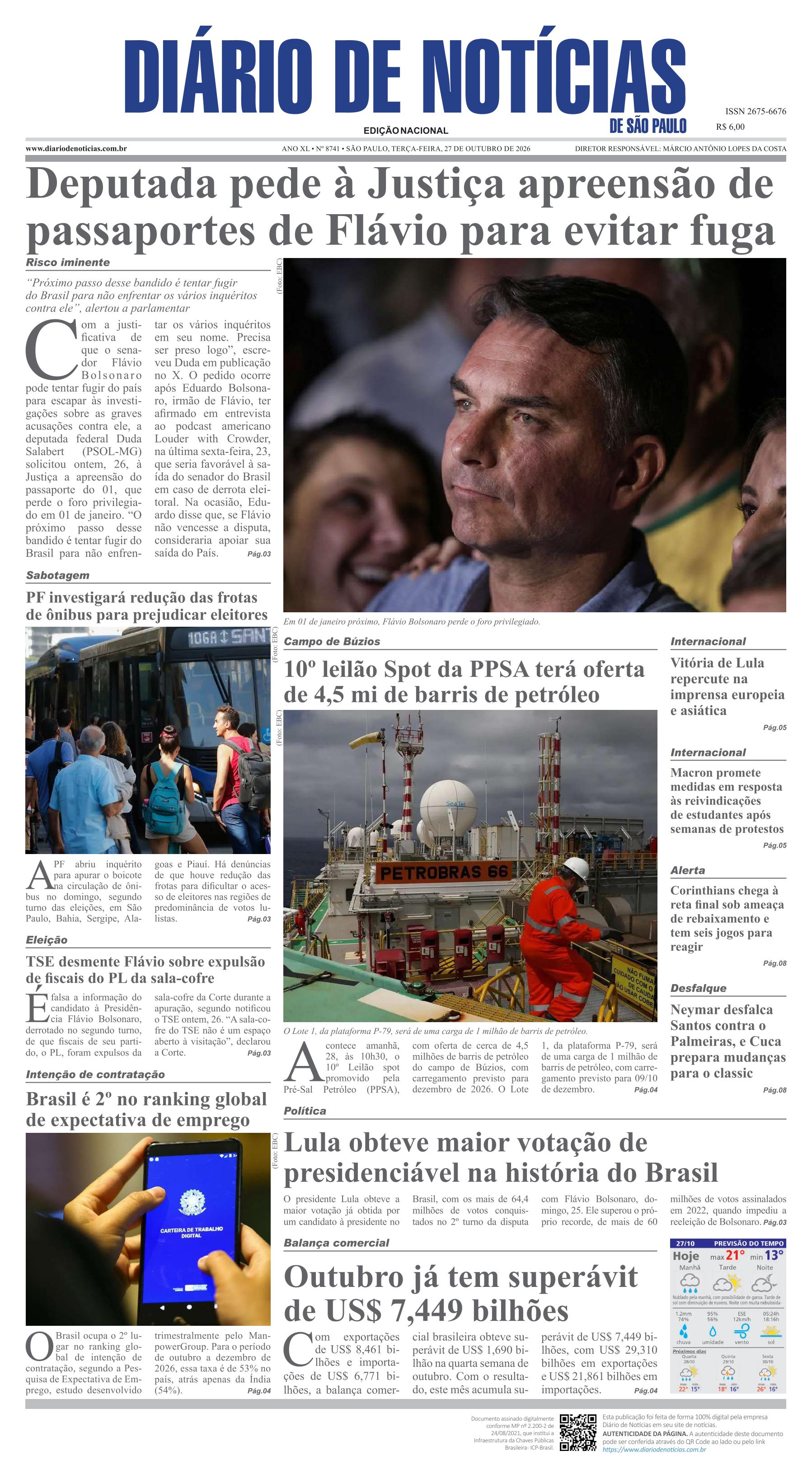 Capa do Jornal
