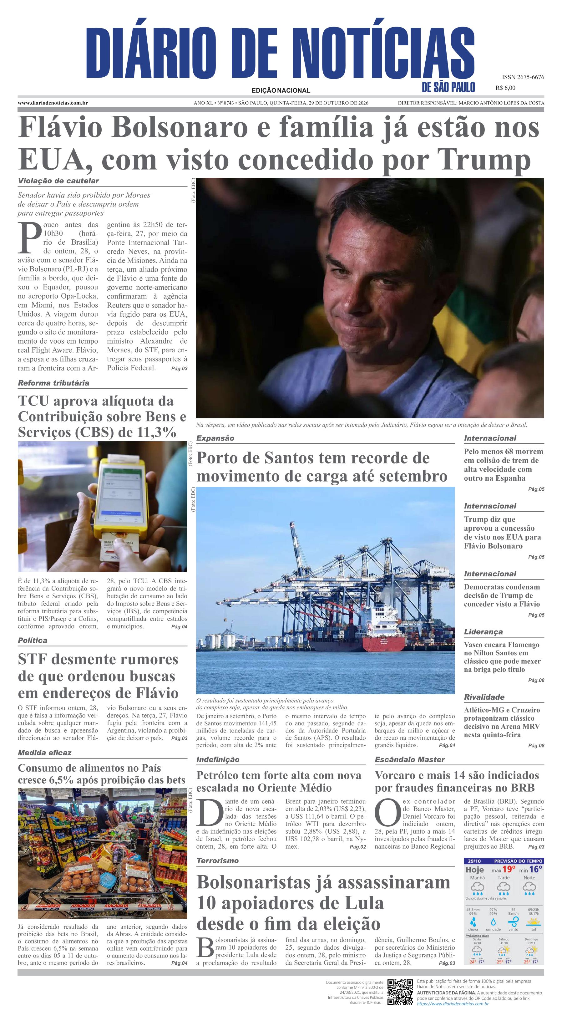 Capa do Jornal