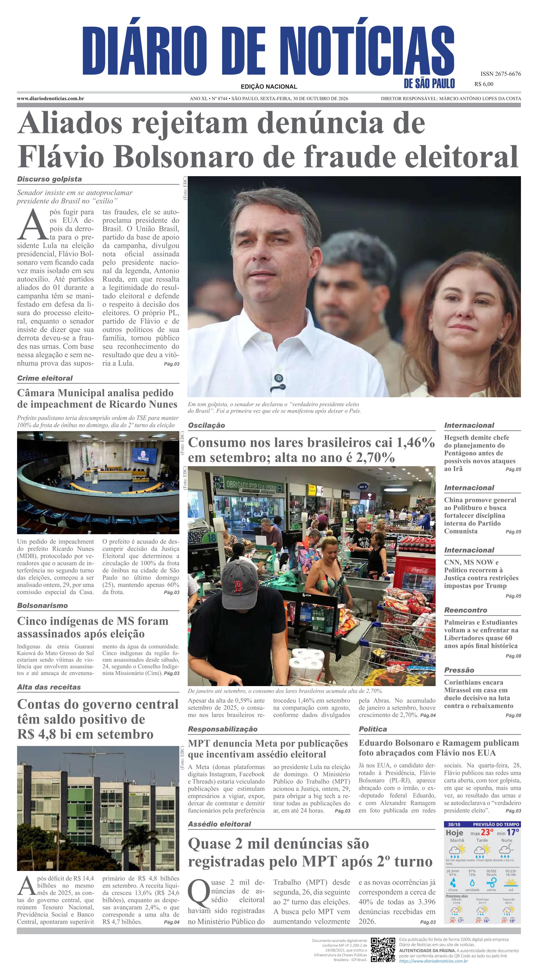 Capa do Jornal