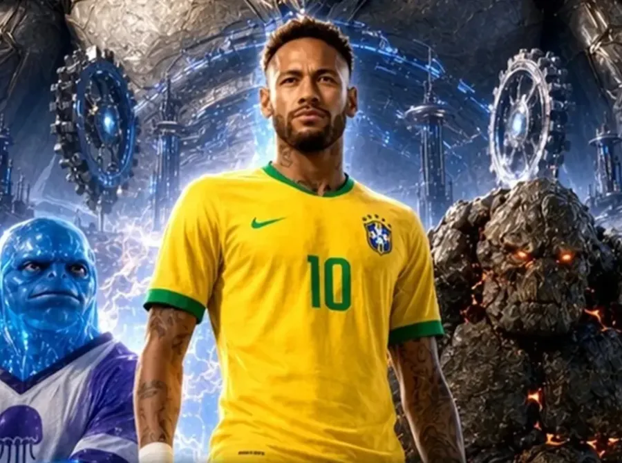 Neymar estreia em série criada por IA com tramas futuristas e intergalácticas
