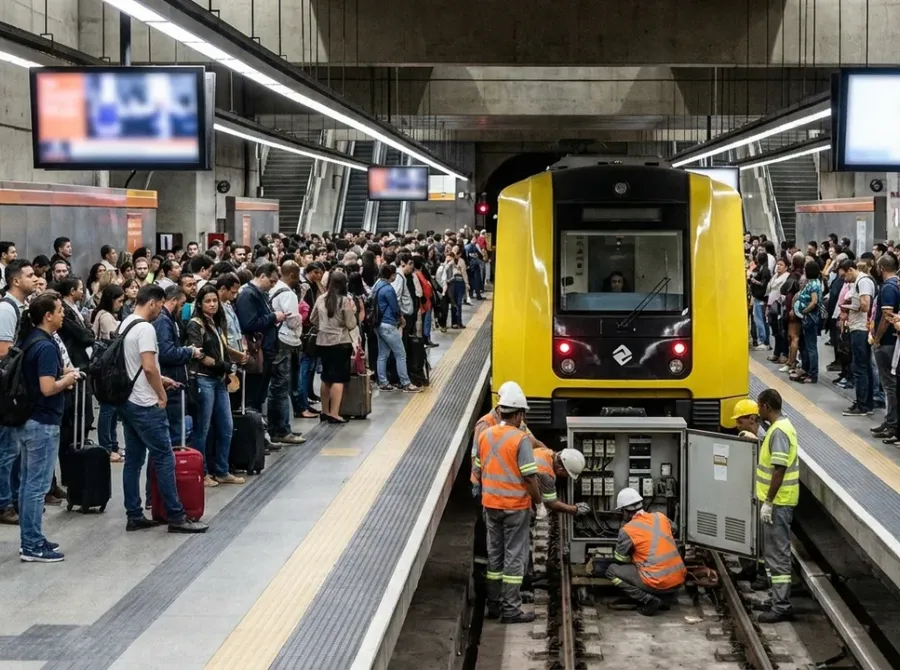 Falha em equipamento causa transtornos na Linha 4-Amarela do Metrô de SP